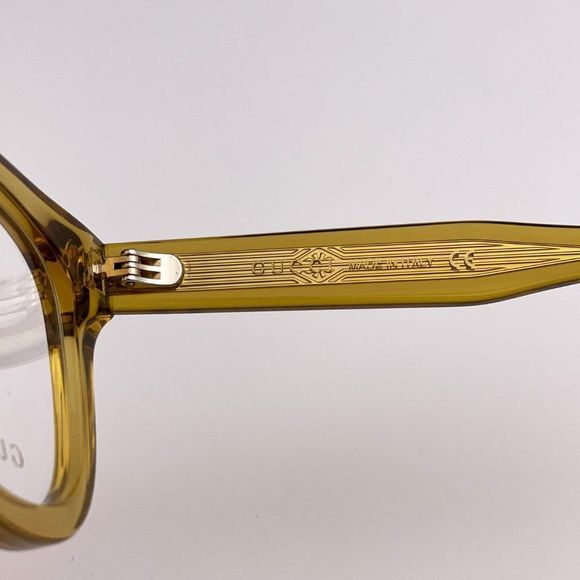 GUCCI GG1086O 006 Eyeglasses Transparent Yellow Square Women - Picture 5 of 9